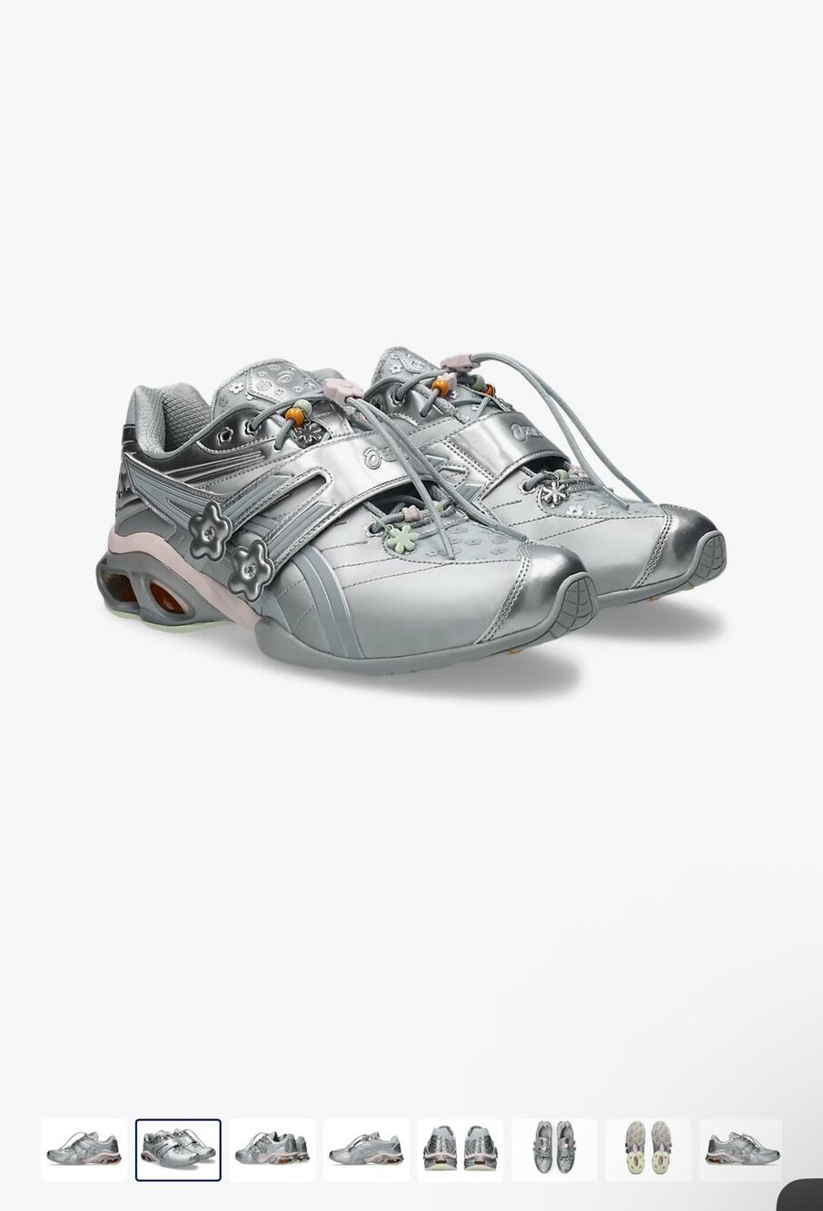 M4 W5.5 ASICS GEL-KINETIC FR x CECILIE BAHNSEN Piedmont Grey/Pure Silver